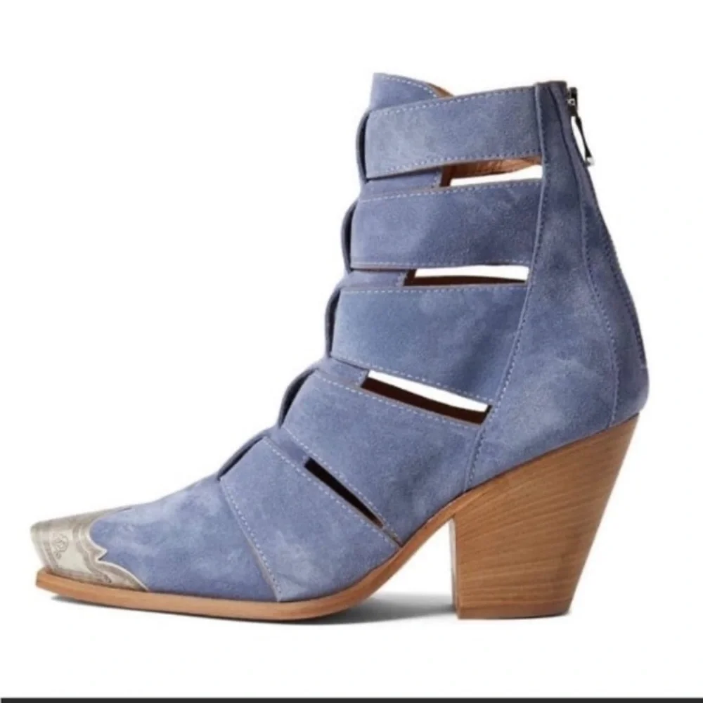 Free People Suede Western Boots
